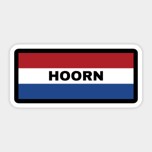 Hoorn City in Dutch Flag Sticker